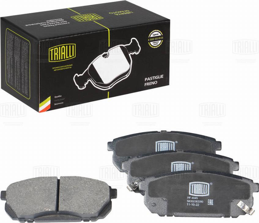 Trialli PF 4045 - Brake Pad Set, disc brake autospares.lv