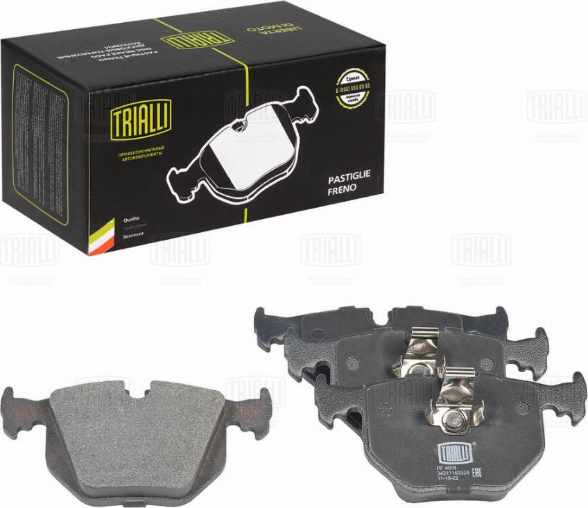 Trialli PF 4005 - Brake Pad Set, disc brake autospares.lv