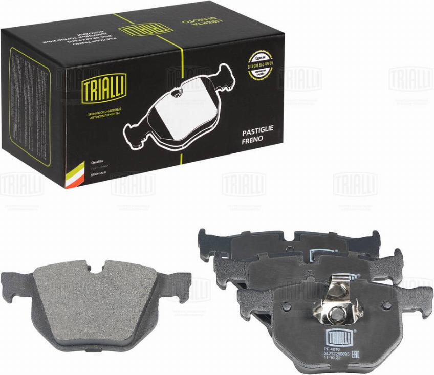 Trialli PF 4016 - Brake Pad Set, disc brake autospares.lv