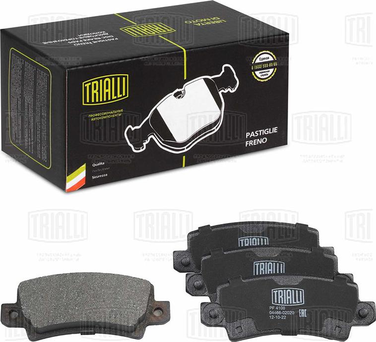 Trialli PF 4108 - Brake Pad Set, disc brake autospares.lv