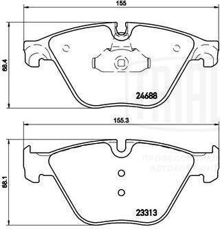 Trialli PF 4189 - Brake Pad Set, disc brake autospares.lv