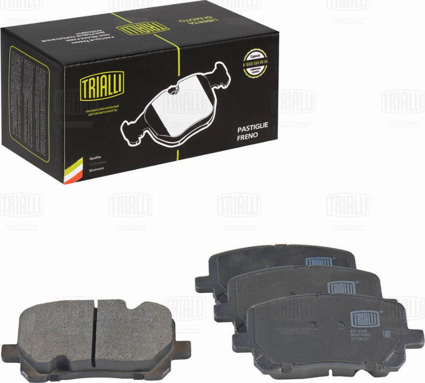 Trialli PF 4348 - Brake Pad Set, disc brake autospares.lv