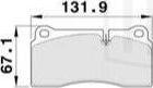 Trialli PF 4366 - Brake Pad Set, disc brake autospares.lv