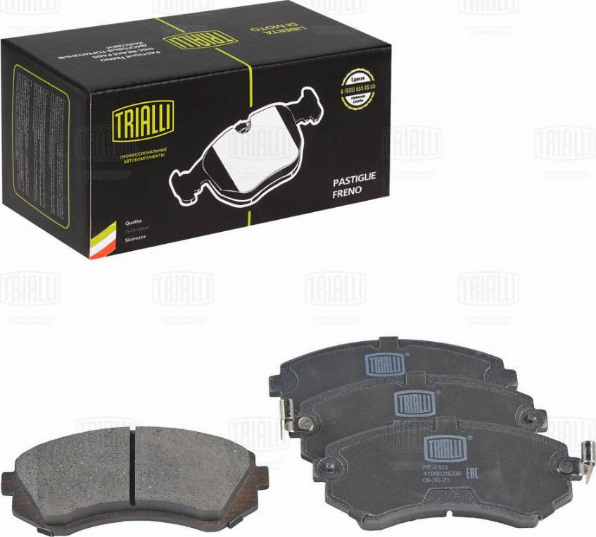 Trialli PF 4303 - Brake Pad Set, disc brake autospares.lv