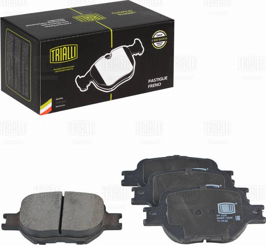 Trialli PF 4338 - Brake Pad Set, disc brake autospares.lv