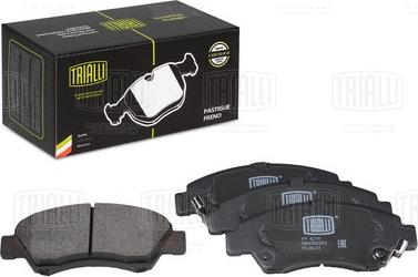 Trialli PF 4216 - Brake Pad Set, disc brake autospares.lv