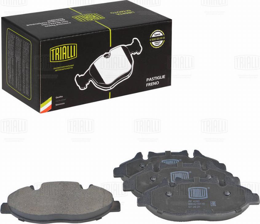 Trialli PF 4282 - Brake Pad Set, disc brake autospares.lv