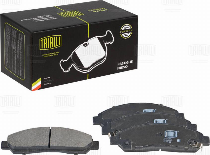 Trialli PF 4236 - Brake Pad Set, disc brake autospares.lv