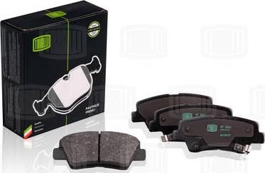 Trialli PF 0881 - Brake Pad Set, disc brake autospares.lv