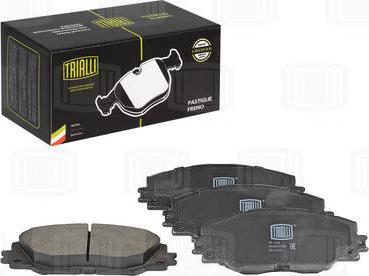 Trialli PF 1908 - Brake Pad Set, disc brake autospares.lv