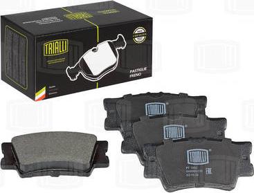 Trialli PF 1903 - Brake Pad Set, disc brake autospares.lv