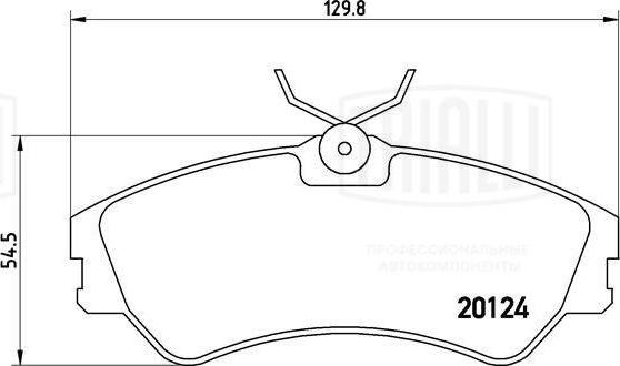 Trialli PF 1833 - Brake Pad Set, disc brake autospares.lv