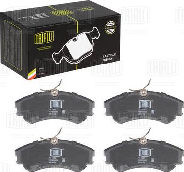 Trialli PF 1833 - Brake Pad Set, disc brake autospares.lv