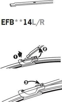 Trico EFB6514L - Wiper Blade autospares.lv