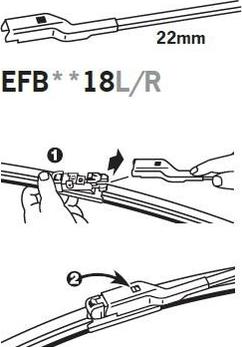 Trico EFB6518L - Wiper Blade autospares.lv