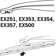 Trico EX354 - Wiper Blade autospares.lv