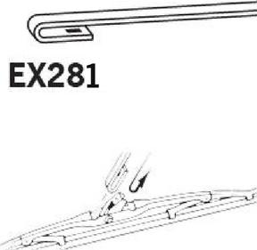 Trico EX281 - Wiper Blade autospares.lv