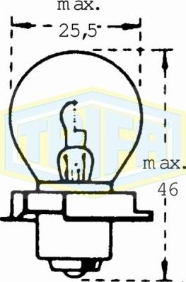 Trifa 00410 - Bulb, headlight autospares.lv