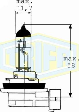 Trifa 02008 - Bulb, fog light autospares.lv