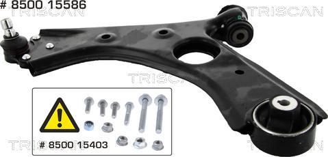 Triscan 8500 15586 - Track Control Arm autospares.lv