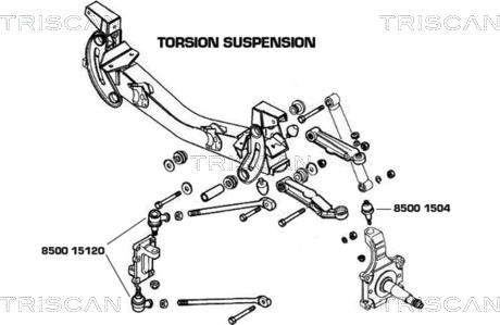 Triscan 8500 1504 - Ball Joint autospares.lv