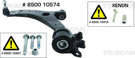 Triscan 8500 10574 - Track Control Arm autospares.lv