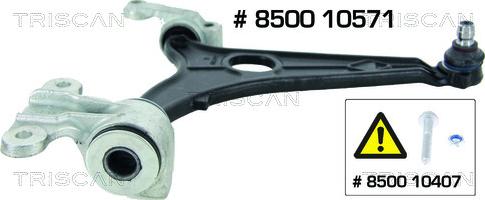 Triscan 8500 10571 - Track Control Arm autospares.lv