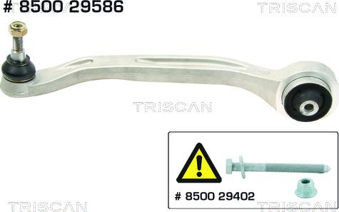 Triscan 8500 29586 - Track Control Arm autospares.lv