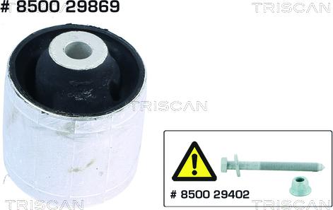 Triscan 8500 29869 - Bush of Control / Trailing Arm autospares.lv