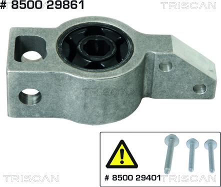 Triscan 8500 29861 - Bush of Control / Trailing Arm autospares.lv