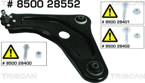 Triscan 8500 28552 - Track Control Arm autospares.lv