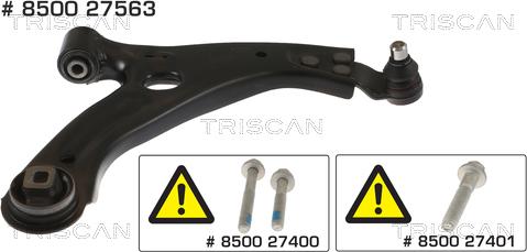 Triscan 8500 27563 - Track Control Arm autospares.lv