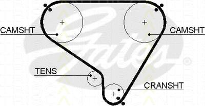 Triscan 8645 5448xs - Timing Belt autospares.lv