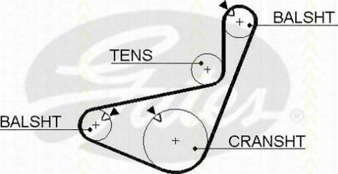 Triscan 8645 5456xs - Timing Belt autospares.lv