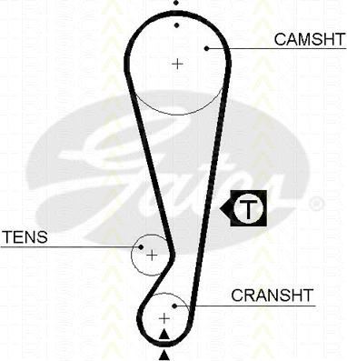 Triscan 8645 5403xs - Timing Belt autospares.lv