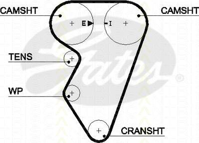 Triscan 8645 5416xs - Timing Belt autospares.lv