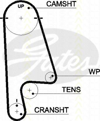 Triscan 8645 5480xs - Timing Belt autospares.lv