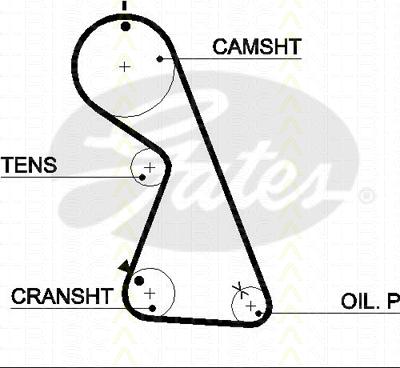 Triscan 8645 5481xs - Timing Belt autospares.lv