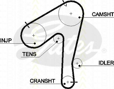 Triscan 8645 5483xs - Timing Belt autospares.lv