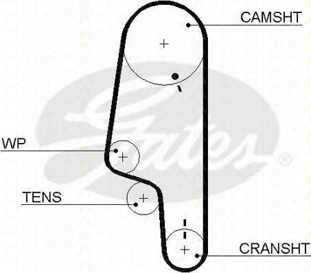 Triscan 8645 5428xs - Timing Belt autospares.lv