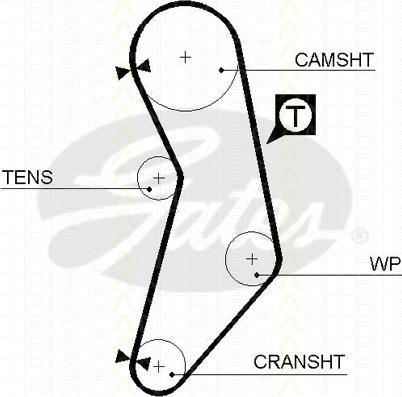 Triscan 8645 5545xs - Timing Belt autospares.lv