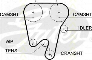 Triscan 8645 5533xs - Timing Belt autospares.lv