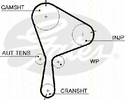 Triscan 8645 5610xs - Timing Belt autospares.lv