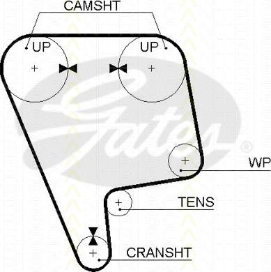 Triscan 8645 5348xs - Timing Belt autospares.lv