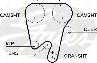 Triscan 8645 5343xs - Timing Belt autospares.lv