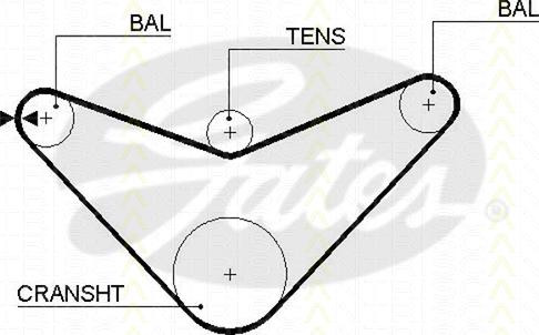 Triscan 8645 5235xs - Timing Belt autospares.lv
