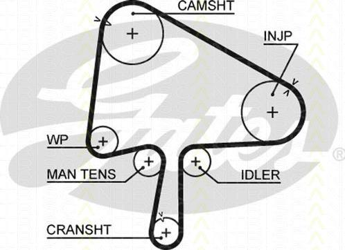 Triscan 8647 50018 - Timing Belt Set autospares.lv