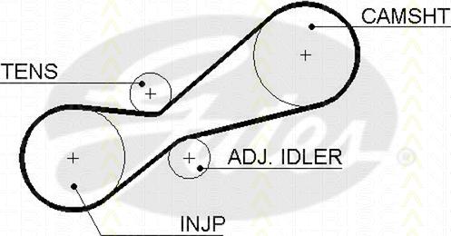 Triscan 8647 10049 - Timing Belt Set autospares.lv