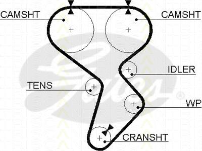 Triscan 8647 10042 - Timing Belt Set autospares.lv