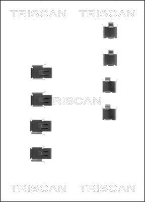 Triscan 8105 421585 - Accessory Kit for disc brake Pads autospares.lv